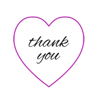 Naljpnica za poklon pakiranje: thank you